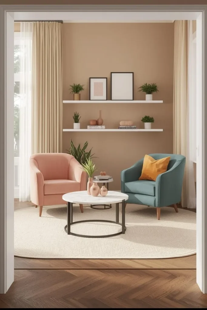 .Install Compact Accent Chairs