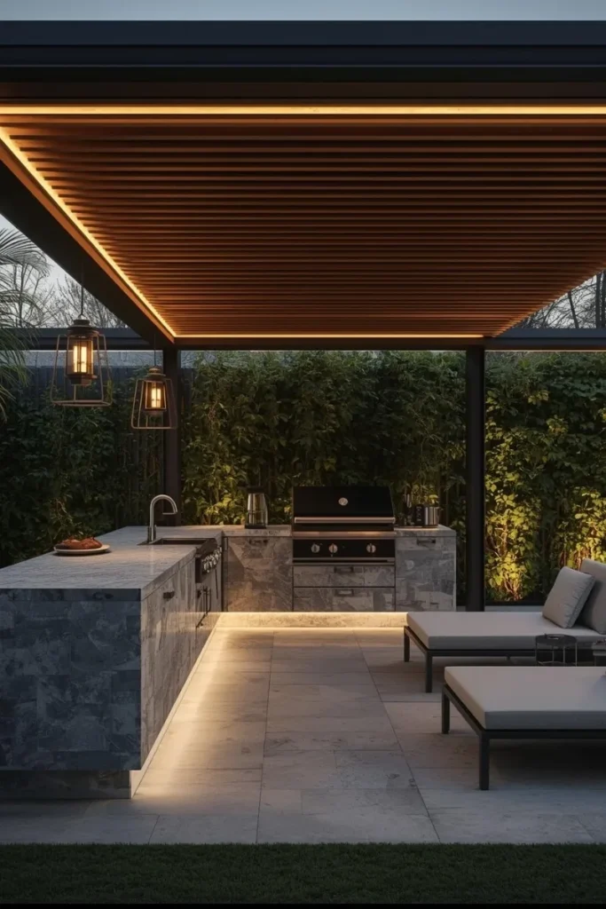 outdoor kitchen