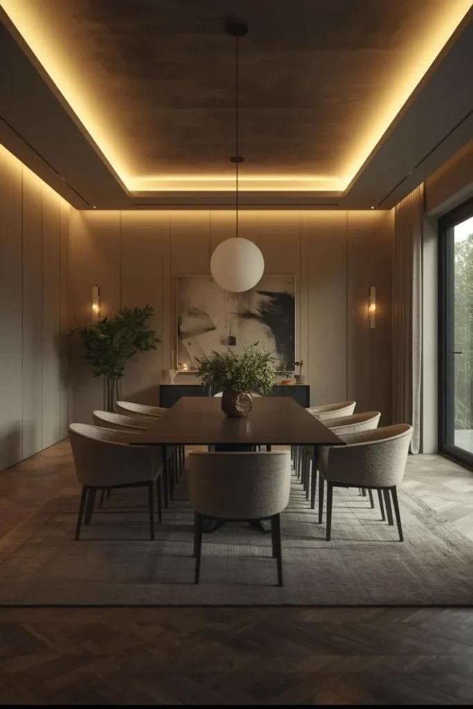 Integrated Lighting in Ceiling