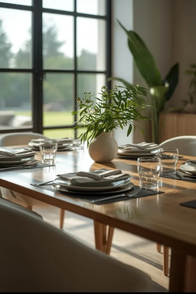 Minimalist Table Settings