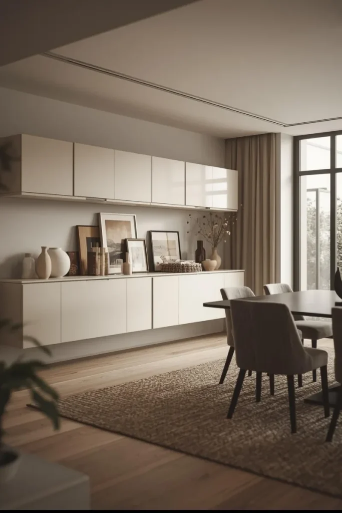 Floating Cabinets for Side Storage
