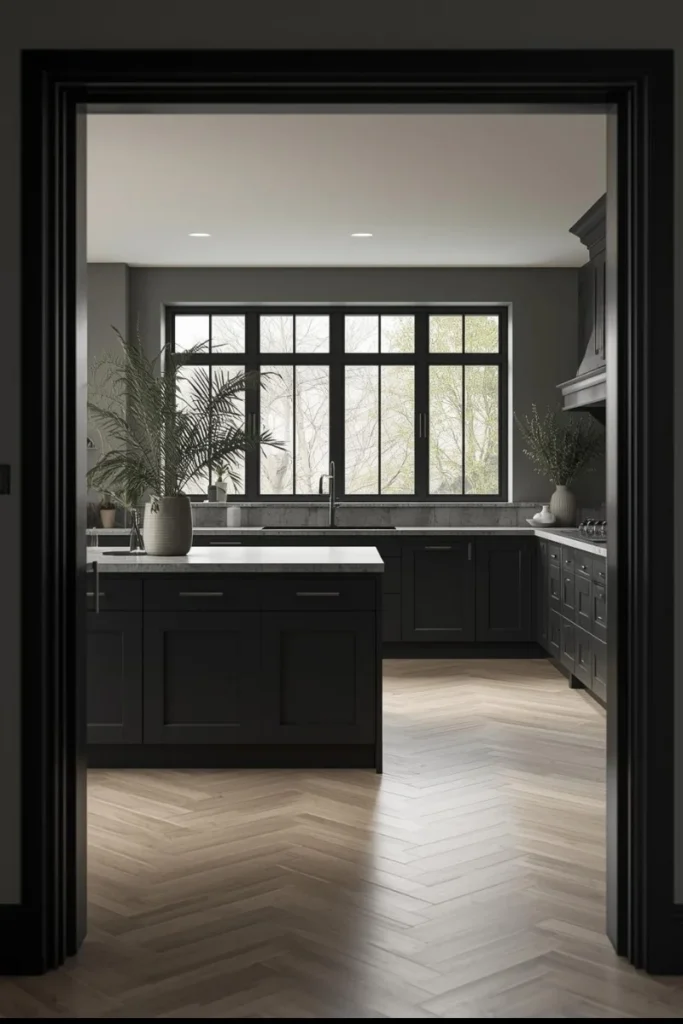 Black Door Frames for Unified Design