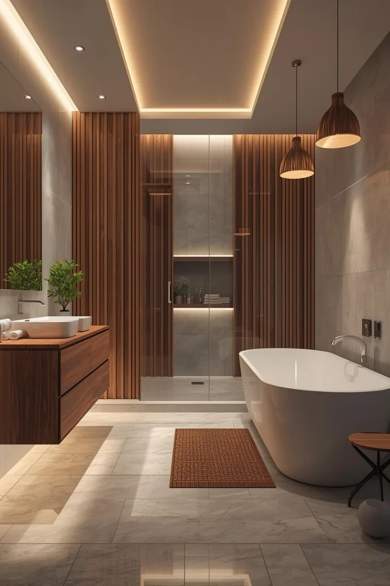 Wood Accents for Warmth