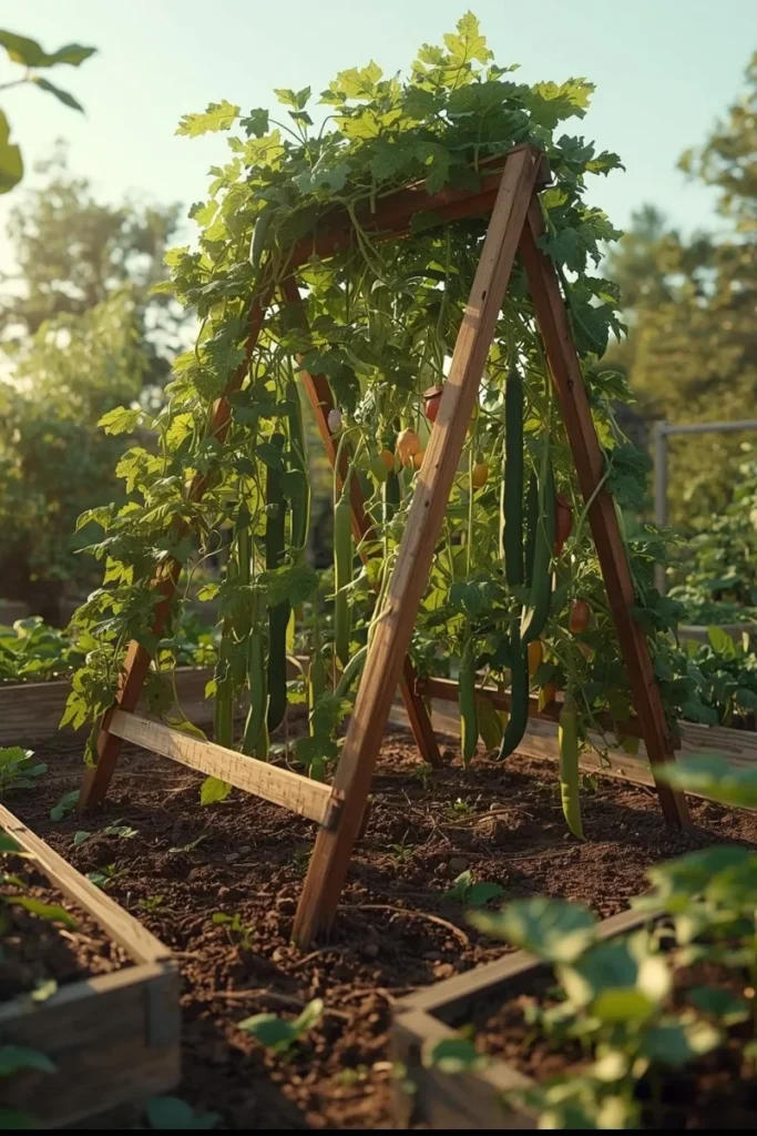A-Frame Trellis for Vegetables