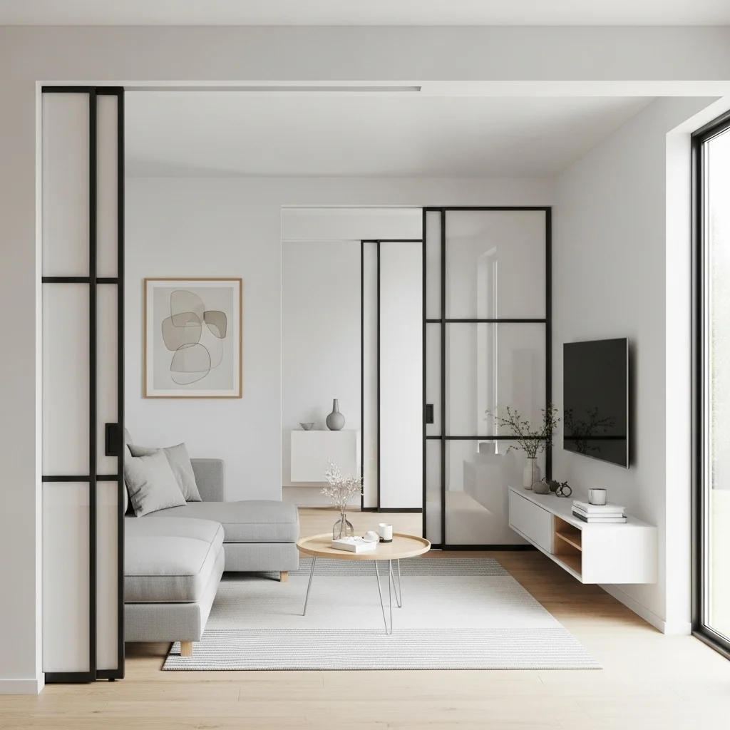 . Add Sliding Doors Instead of Swing Doors