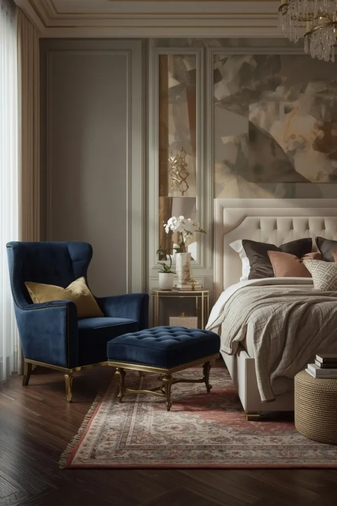 Armchair with Ottoman