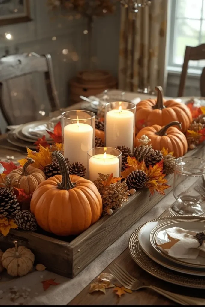 Autumn-Themed Centerpieces