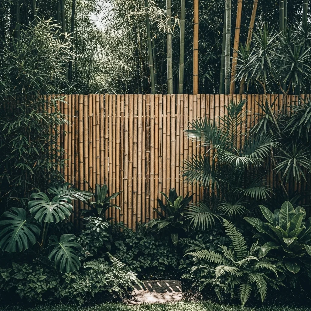 Bamboo Garden Fence