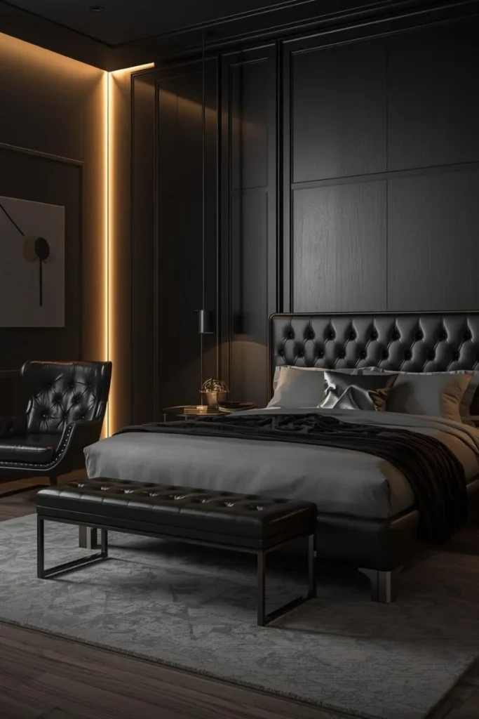 Black Leather Accents