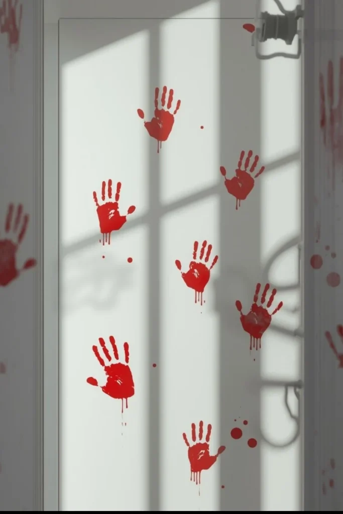 Bloody Handprint Wall Stickers