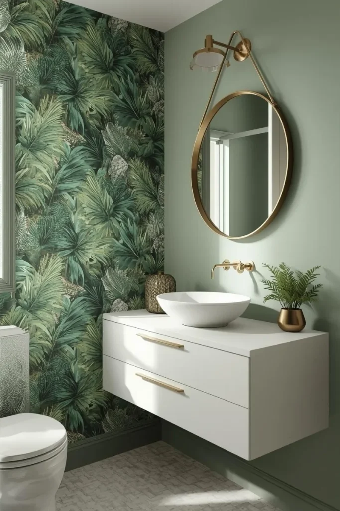  Botanical-Themed Wallpaper Accent