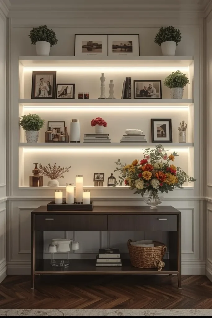 Built-In Shelves for Display