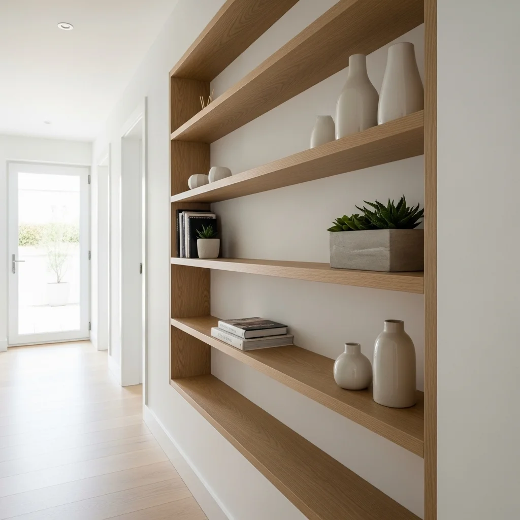 Built-In Shelves in Hallways
