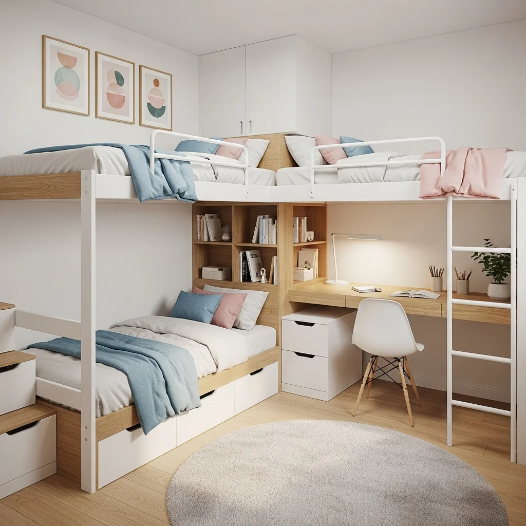 Bunk Beds for Maximum Floor Space