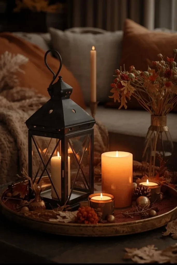 Candles and Lanterns for Cozy Ambiance