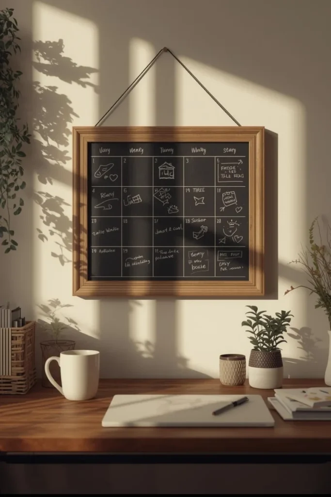 Chalkboard Calendar Frame