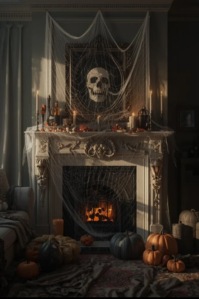 Cobweb & Spider Mantel