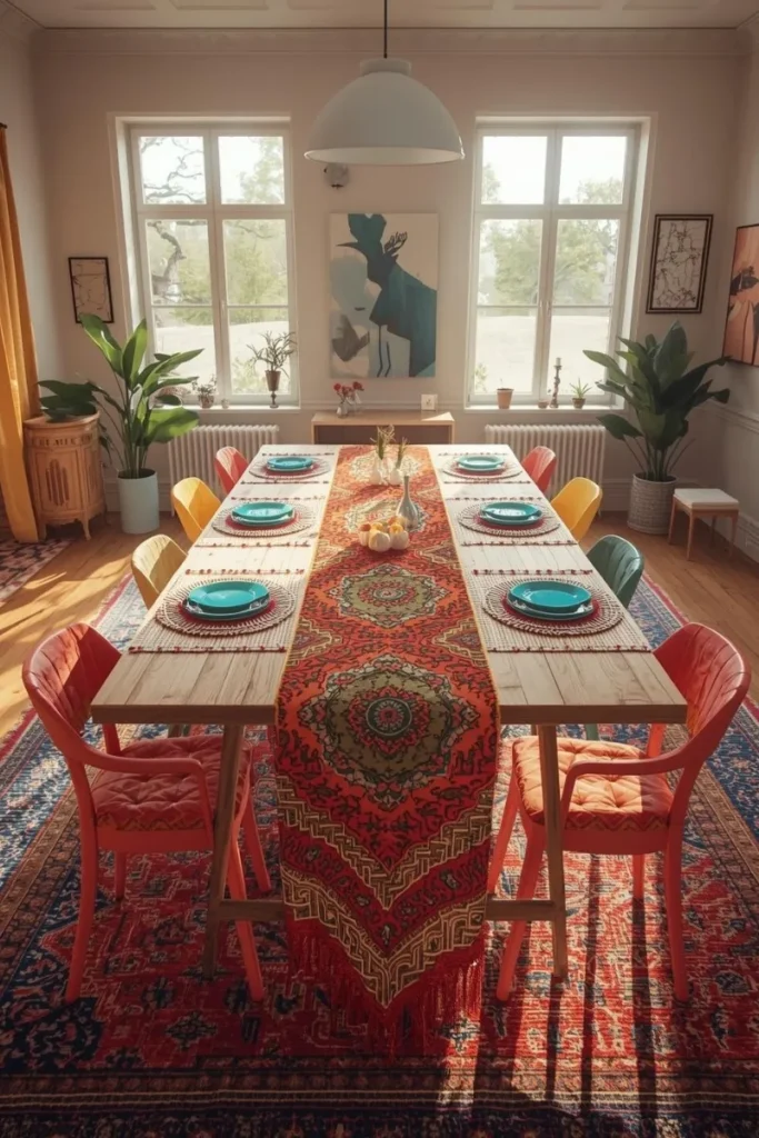 Colorful Table Runners and Placemats