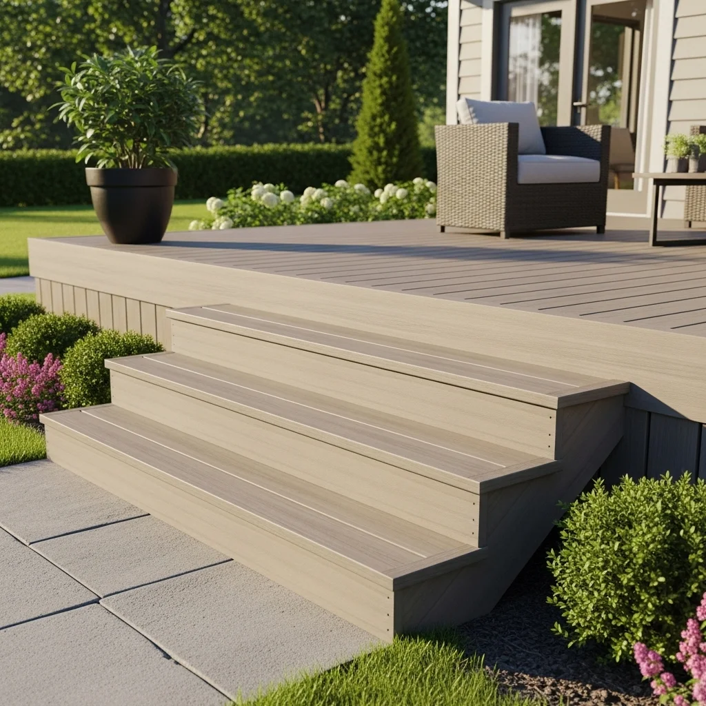 Composite Deck Stairs for Low Maintenance