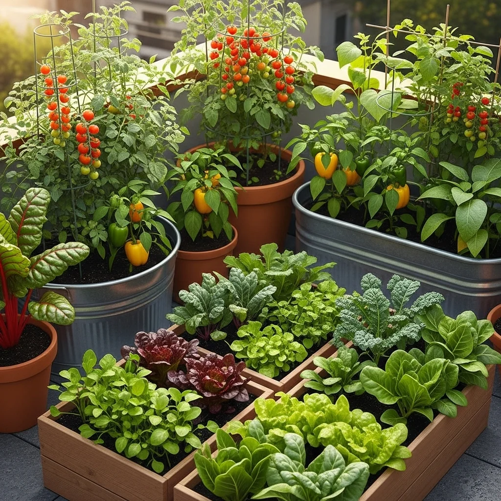 Container Vegetable Garden