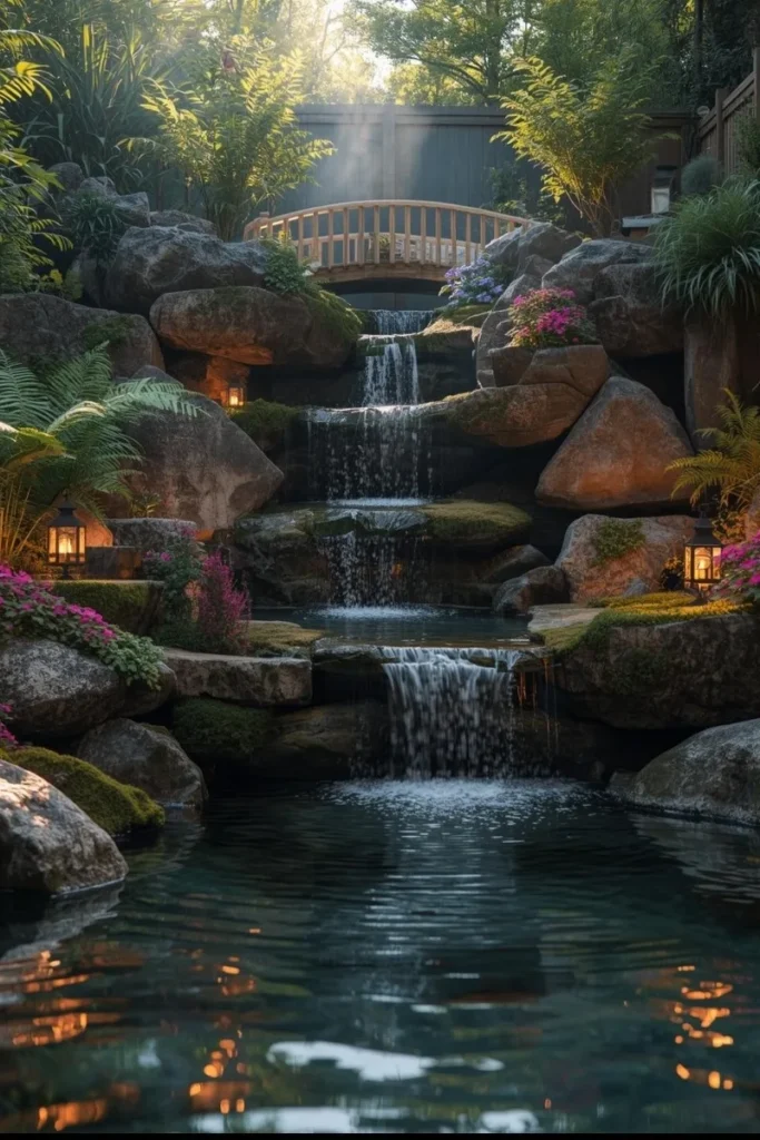 Corner Garden Waterfall