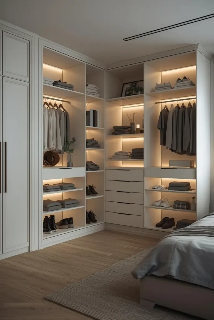 Corner L-Shaped Wardrobe