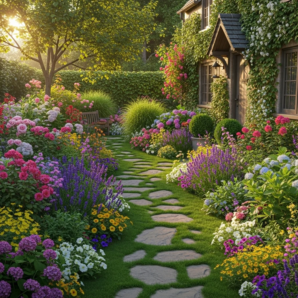 Cottage Flower Pathway