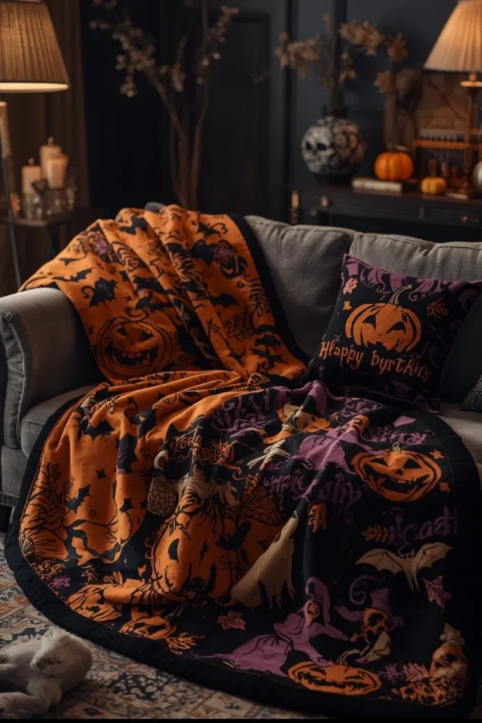 Cozy Halloween Throws and Blankets