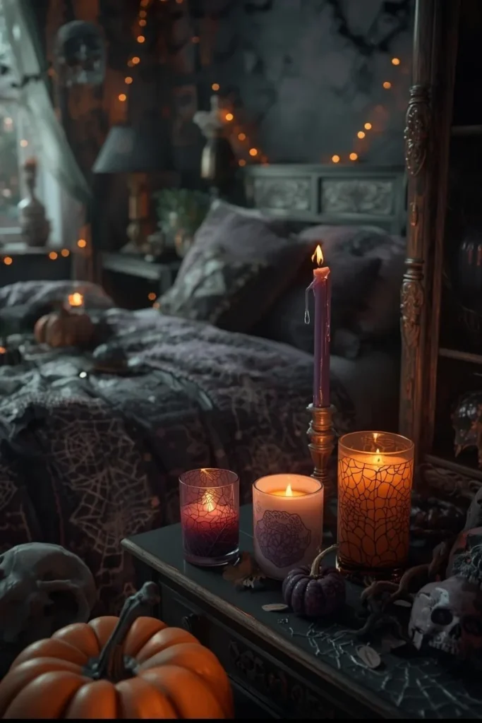 Creepy Candle Display