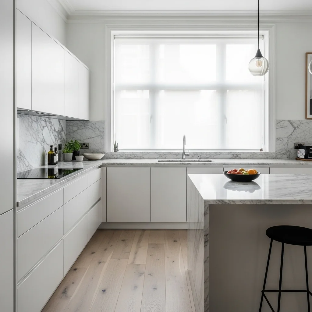 Crisp White Cabinets
