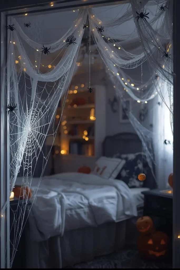 DIY Spider Web Accents