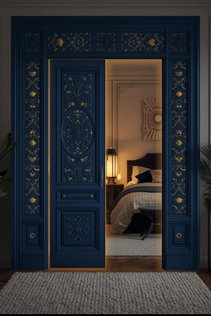 Decorative Carved Wooden Door