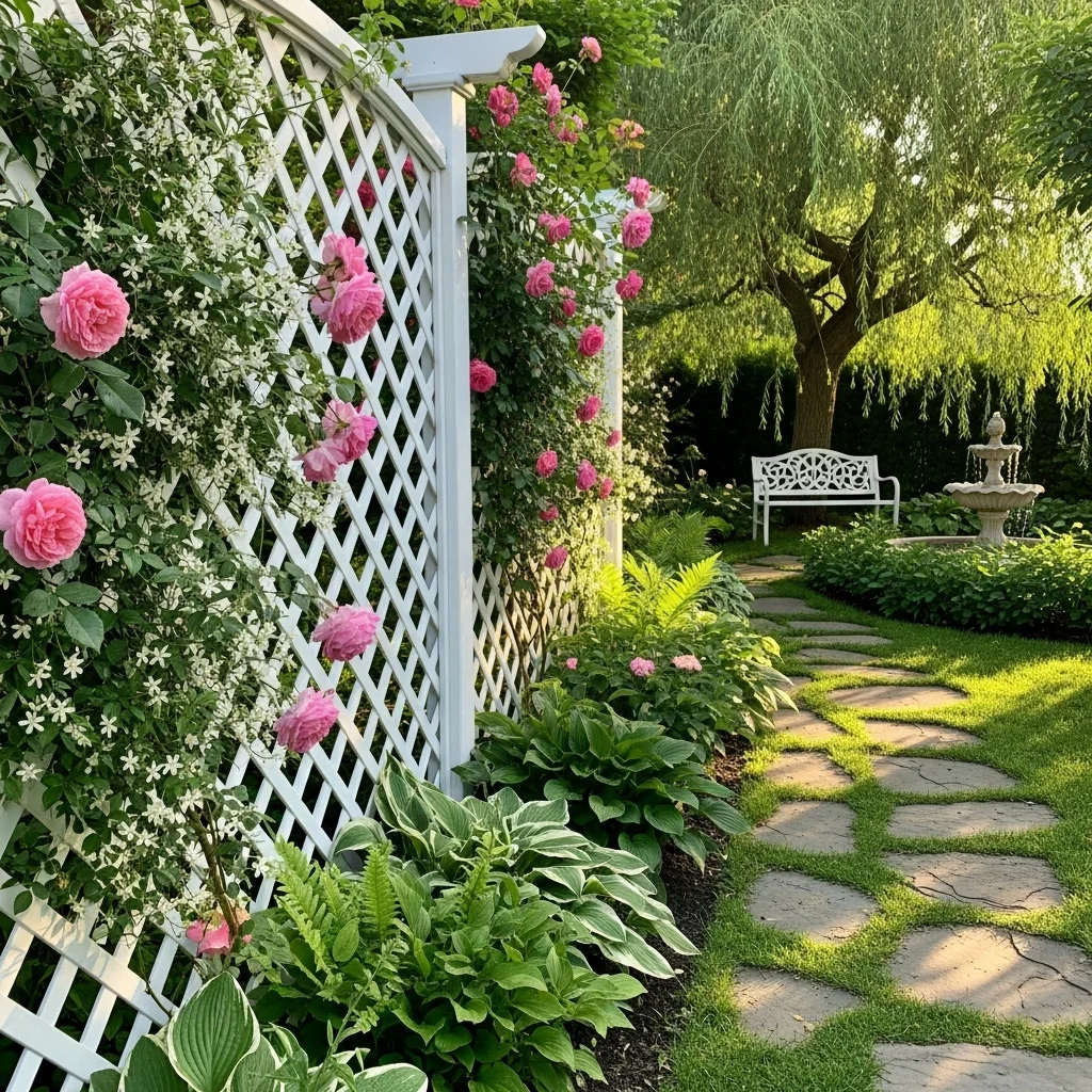 Decorative Lattice Fence