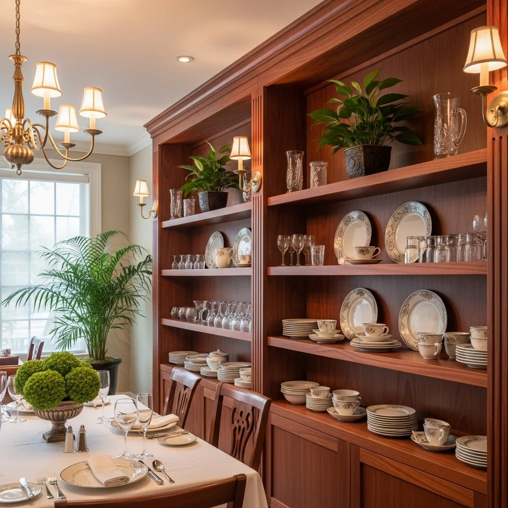Dining Room Built-In Shelves