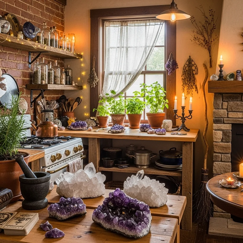 Display Crystals and Natural Elements