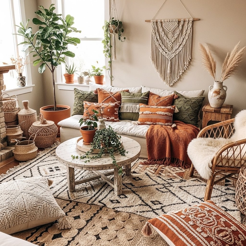 Earthy Tones and Natural Materials