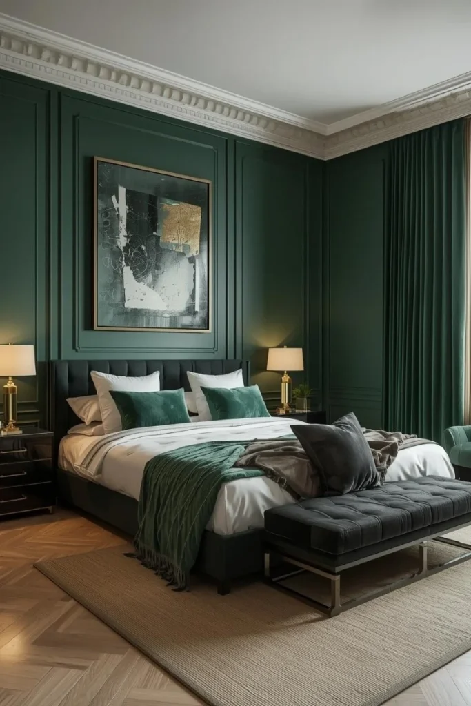 Emerald Green Accent Walls