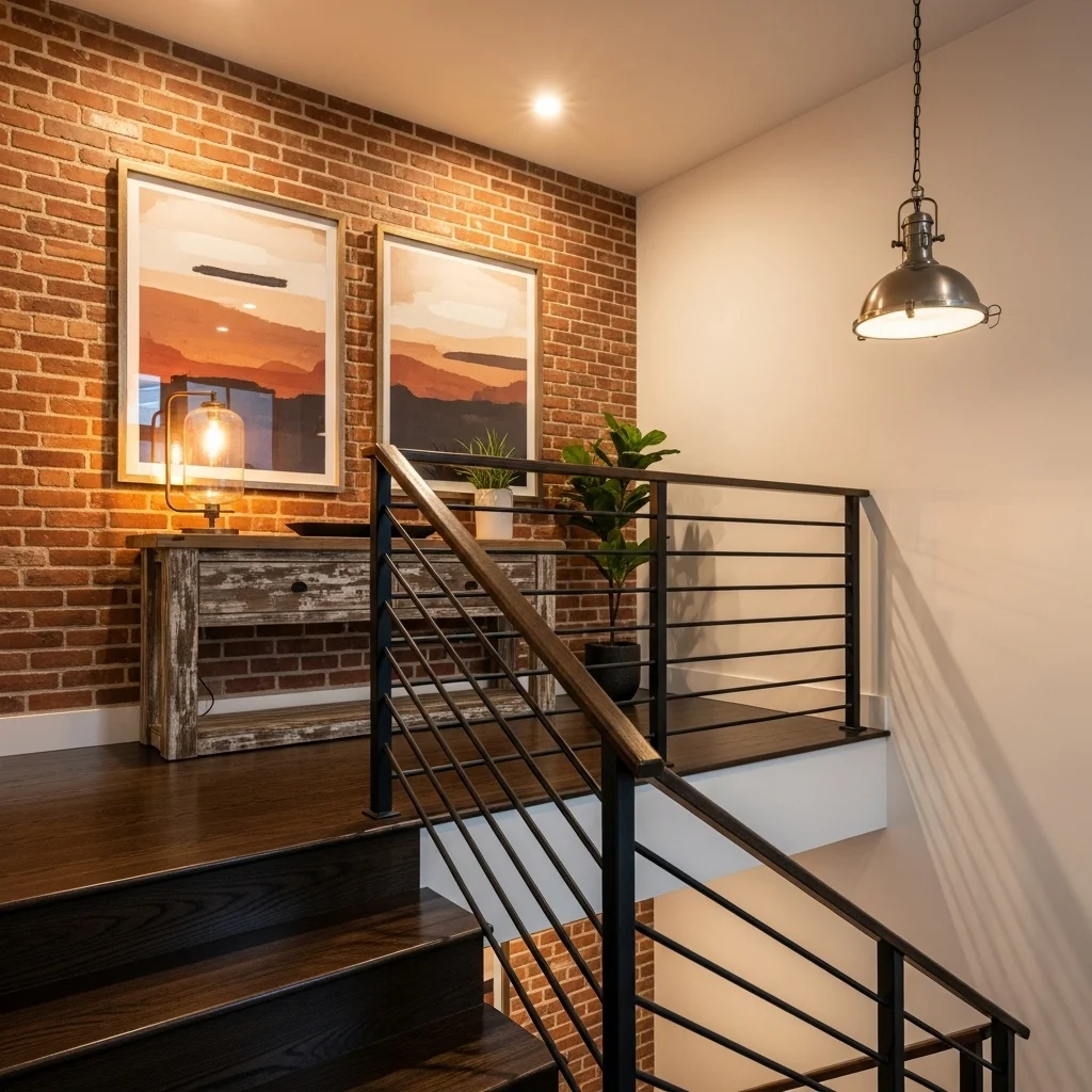 Exposed Brick Accent Wall