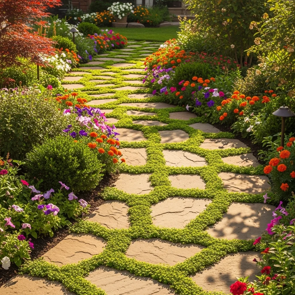  Flagstone with Ground Cover