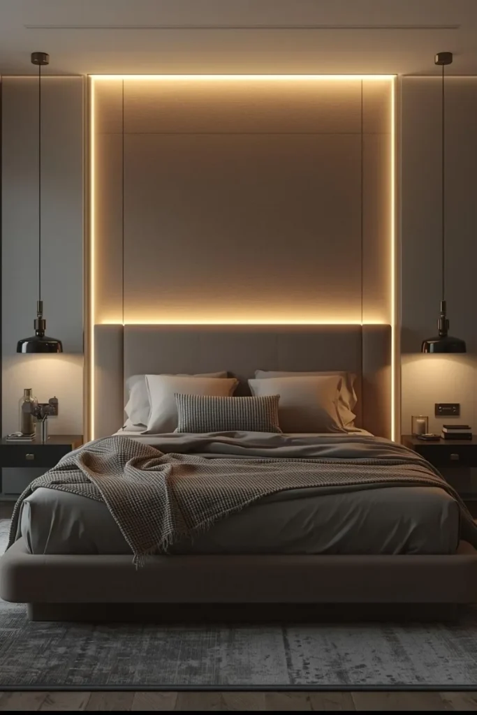 Floating Upholstered Headboard