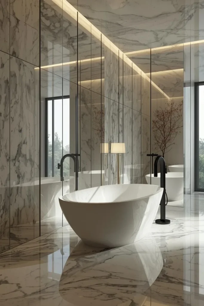 Floor-to-Ceiling Mirrors for Maximum Impact