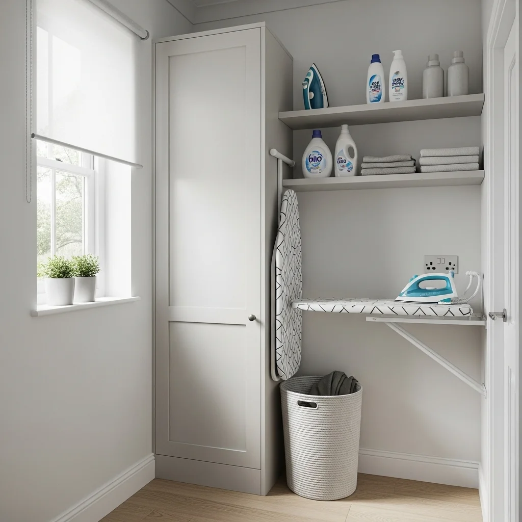 Fold-Down Ironing Boards for Functional Efficiency