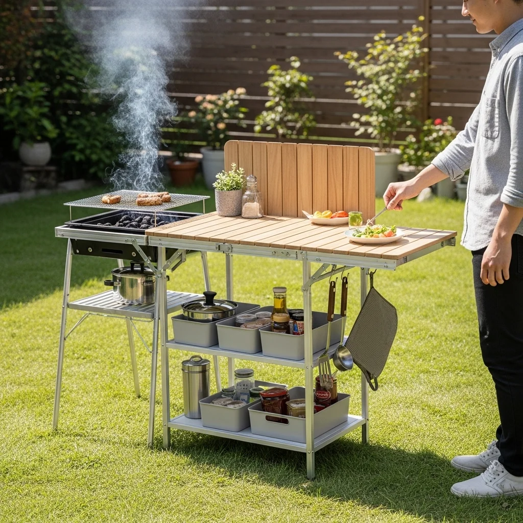 Foldable or Portable Kitchen Units