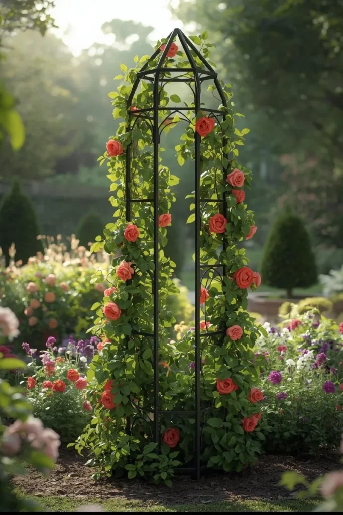Freestanding Obelisk Trellis