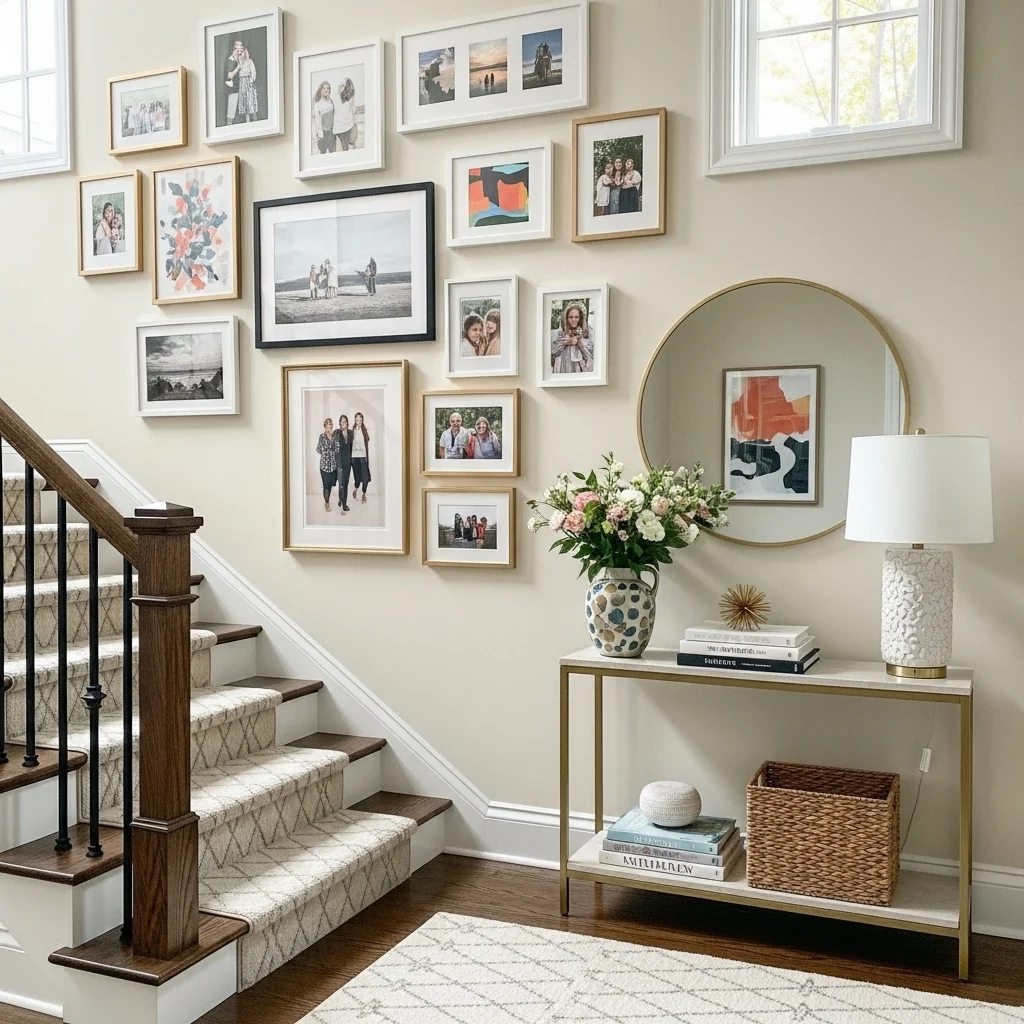 Gallery Wall of Family Photos