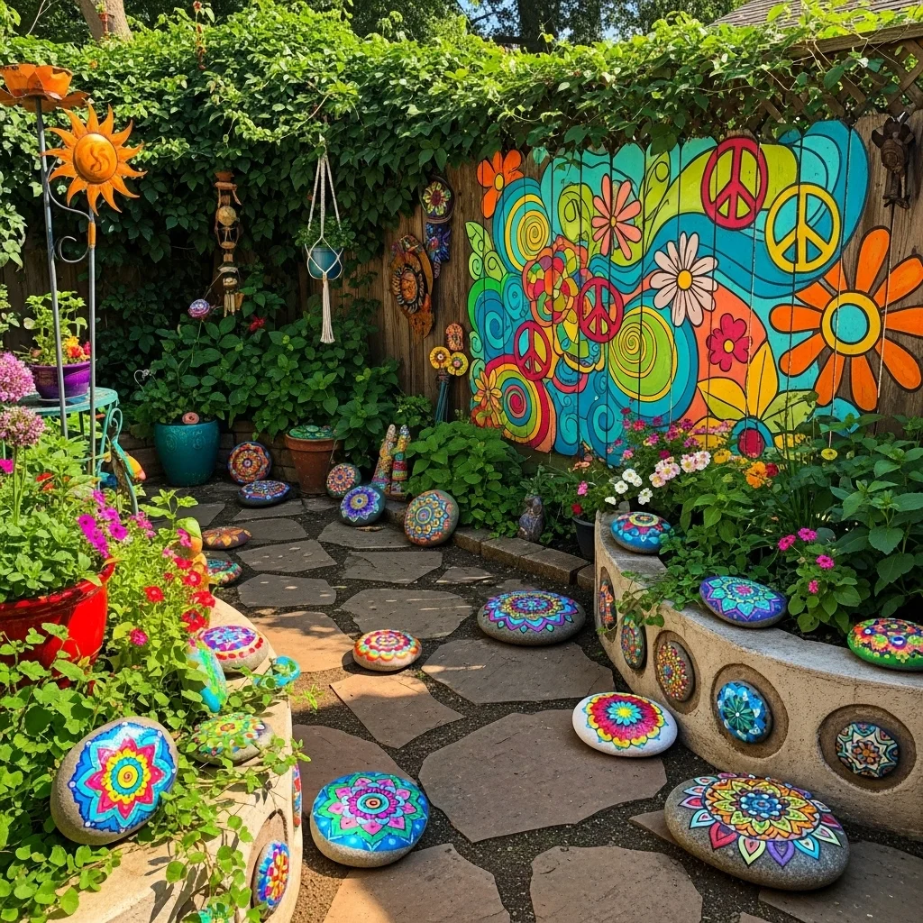 Garden Art with Mandalas and Murals