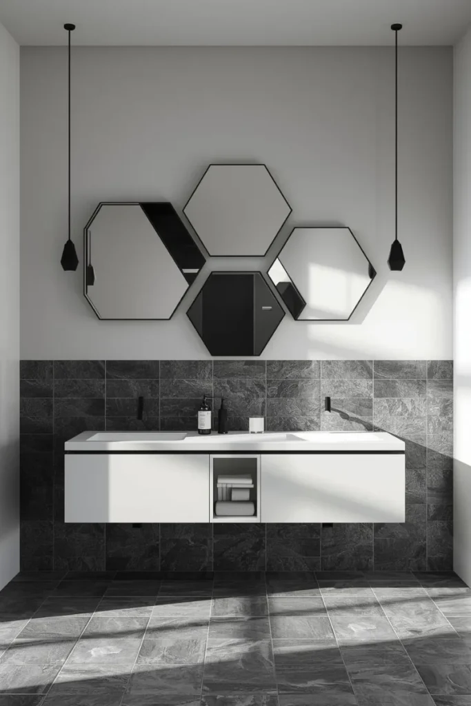 Geometric-Shaped Mirrors for a Bold Statement