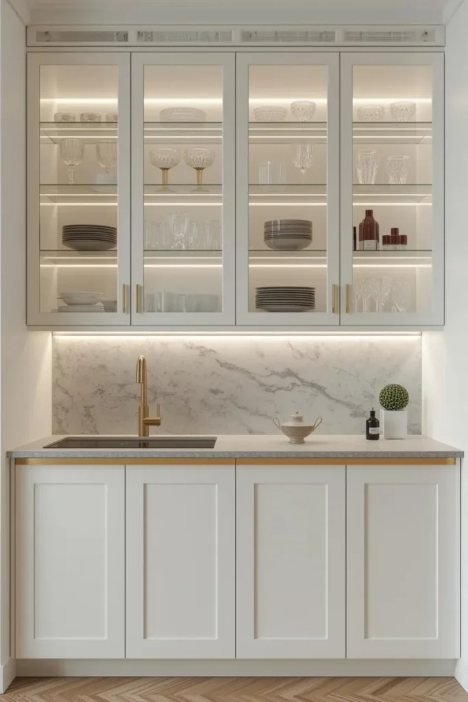  Glass-Front Cabinets