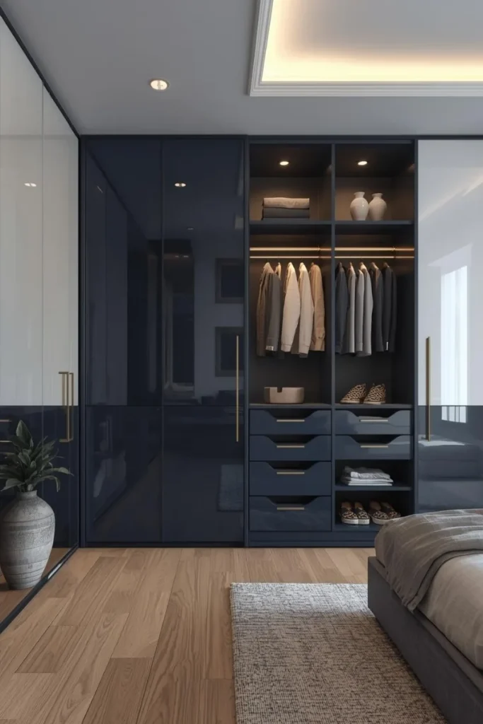  Glossy Two-Tone Wardrobe