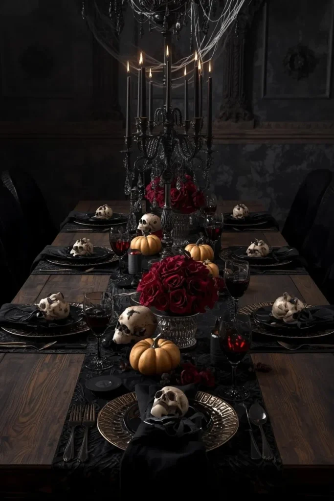 Gothic Dining Table Setup